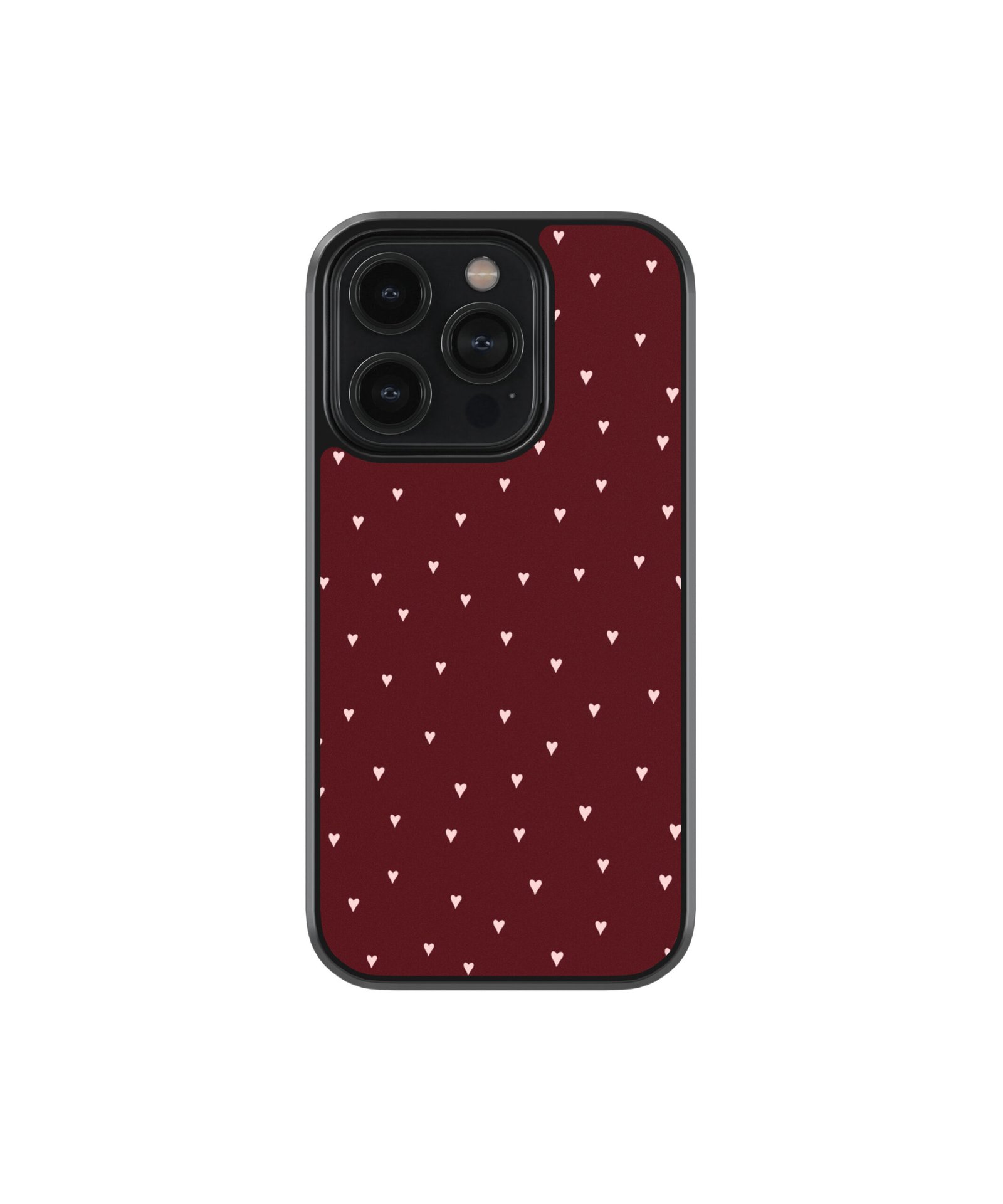 Red Heart Minimal Premium Glass Phone Cases
