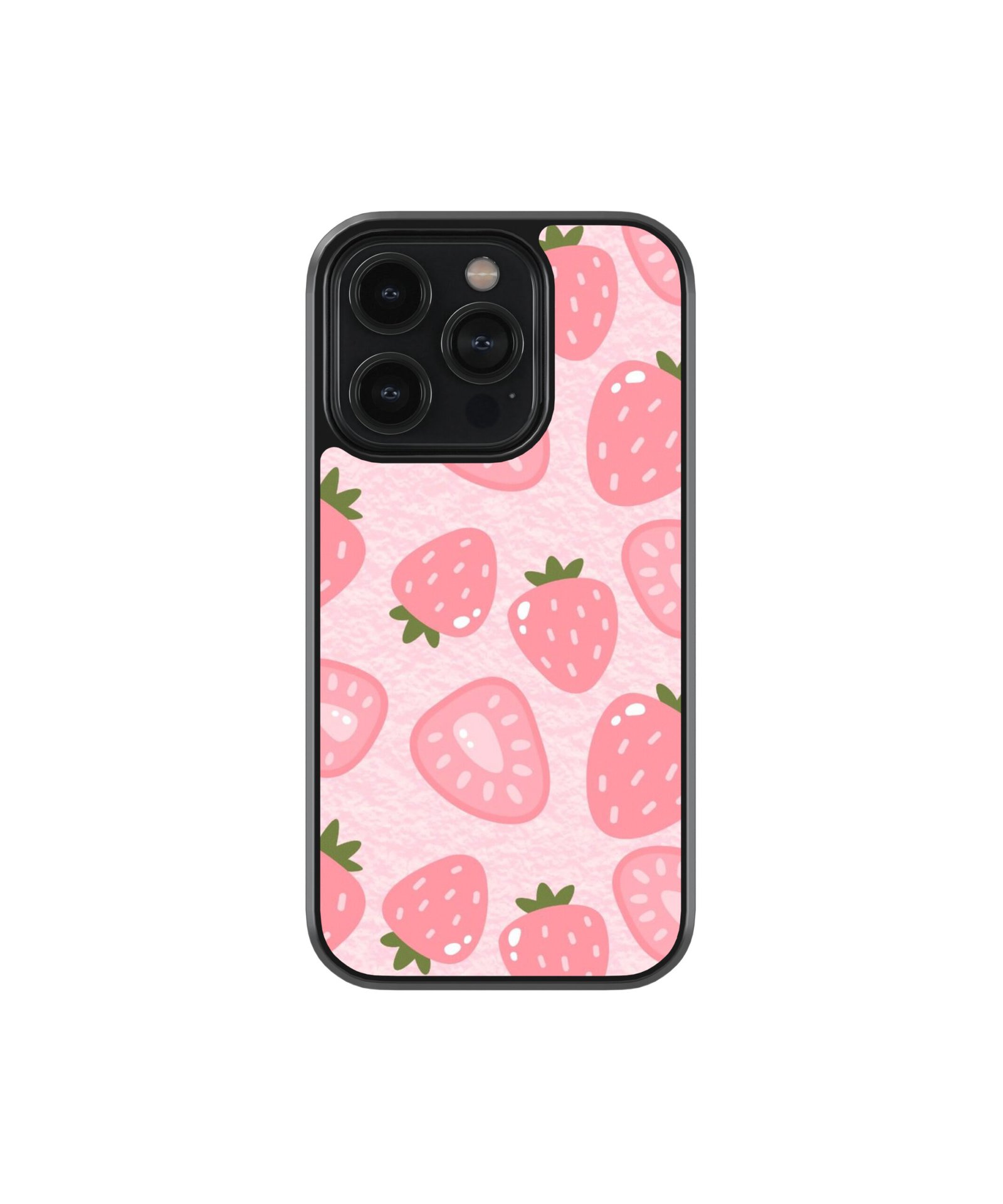 Strawberry Premium Glass Phone Cases