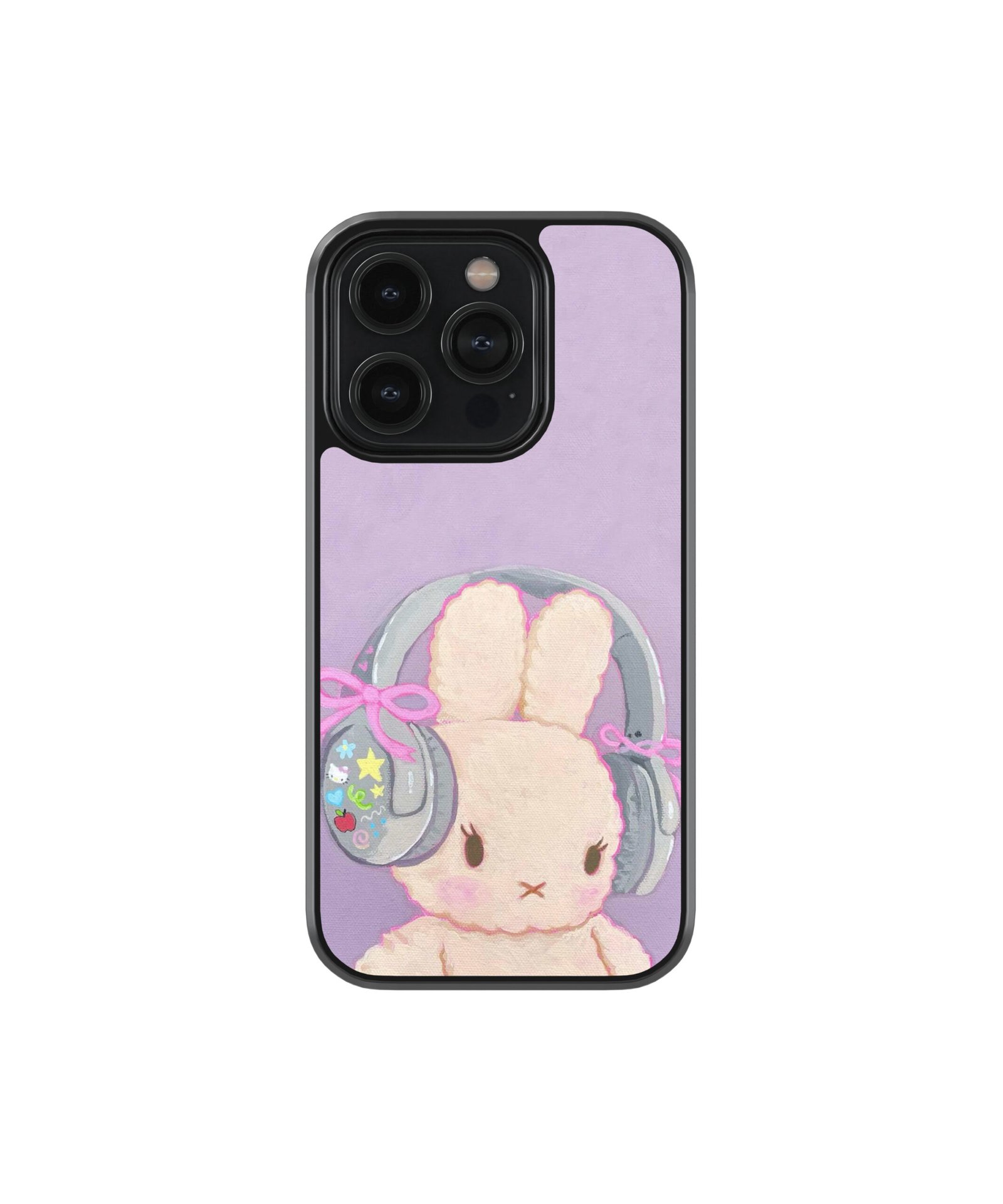 Purple Bunny Premium Glass Phone Cases