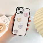 Cute Kitty Faces 3D Aesthetic Phone Cover - Image 2