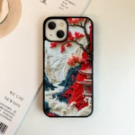 Red Sakura Mountain Palace Phone Cover