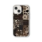 Monochrome Floral Patchwork Premium Case