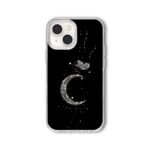 Black Glitter Moon Butterfly Aesthetic Phone Cover