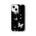 Black Silver Butterfly Aesthetic Phone Cover