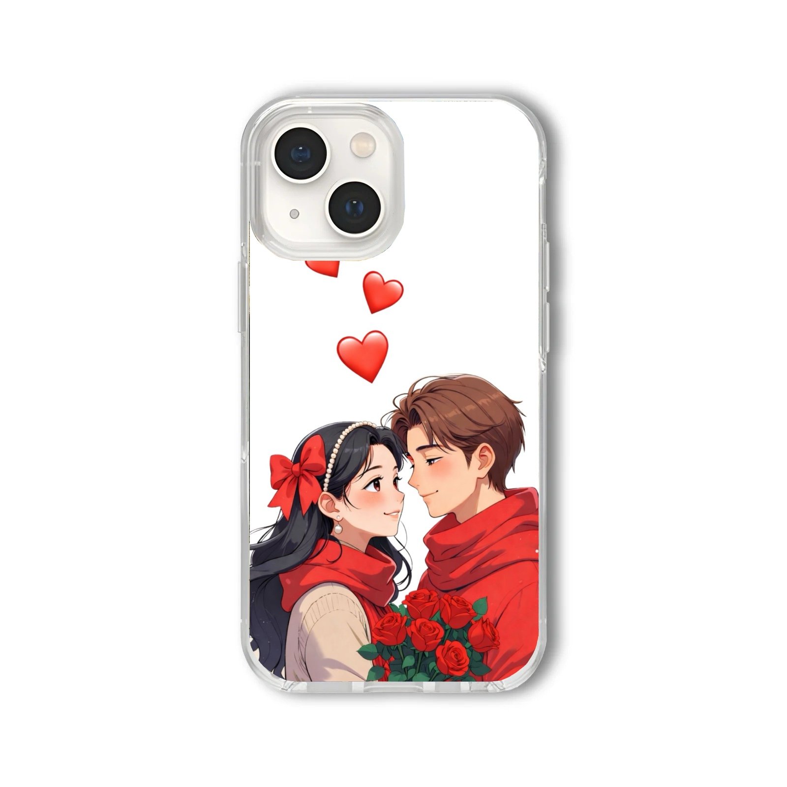 IMG_1959 Red Scarf Romance Anime Couple Case - Image 1