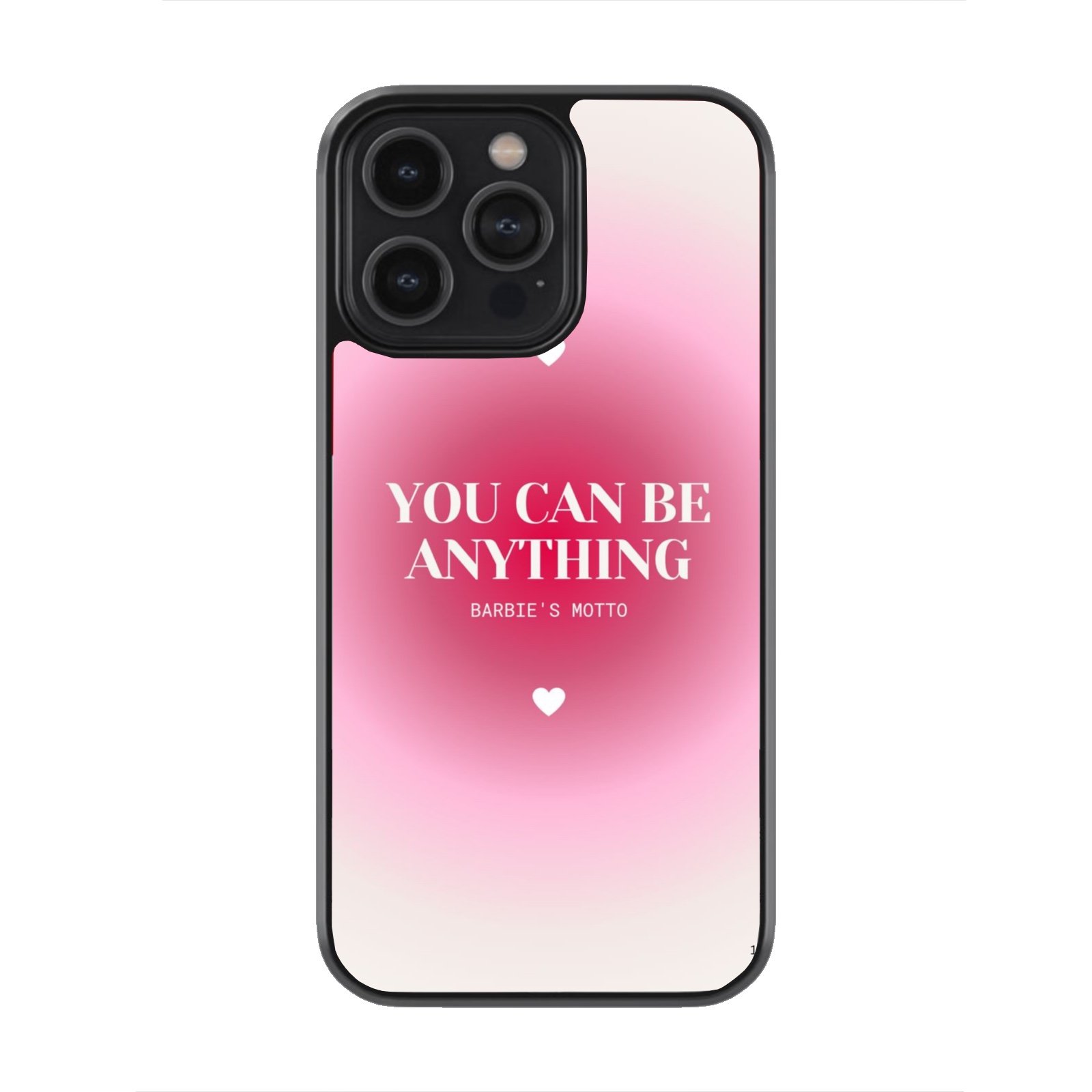 IMG_2159 Pink Power Affirmation Premium Glass Phone Case - Image 1