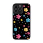 Neon Floral Night Premium Glass Phone Case