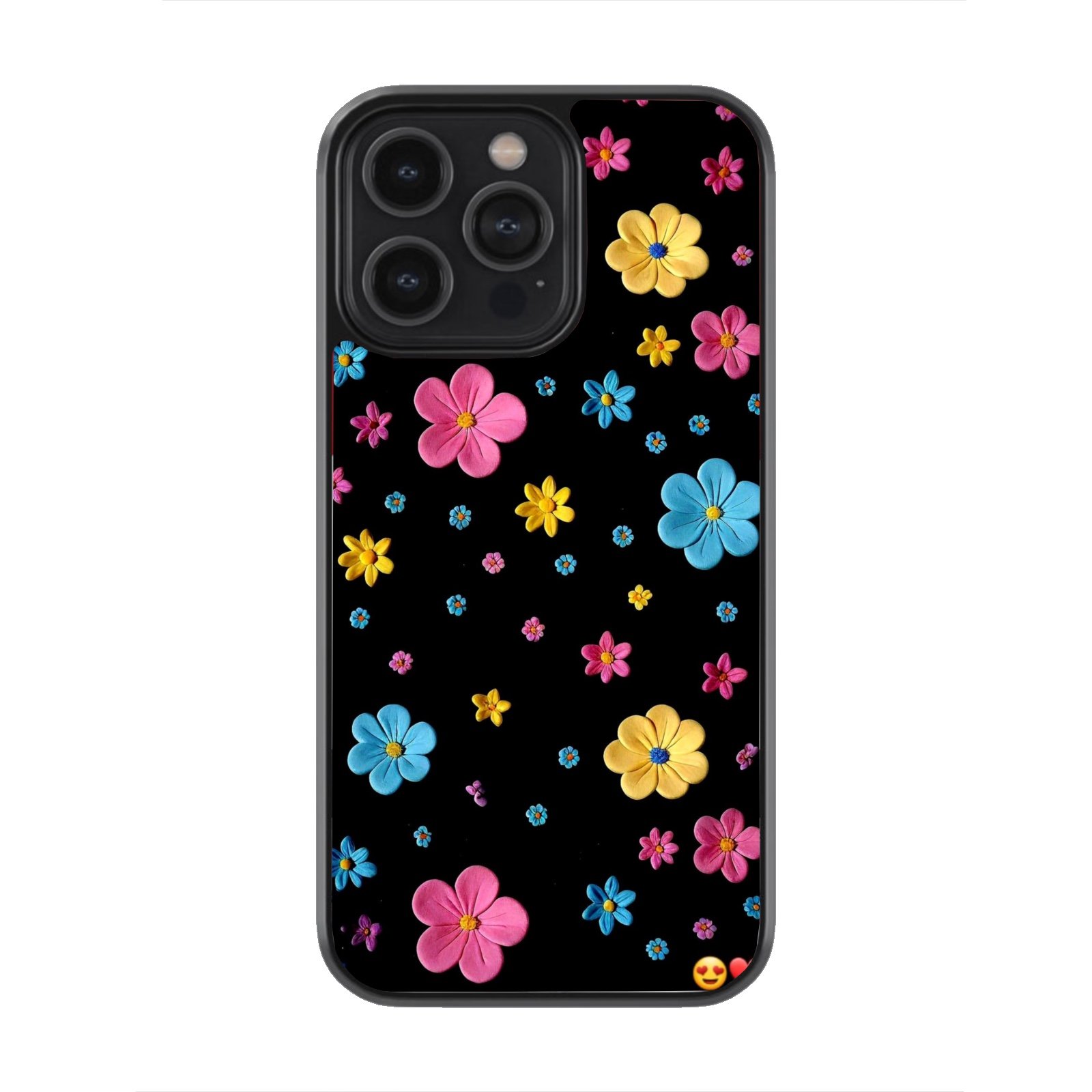IMG_2181 Neon Floral Night Premium Glass Phone Case - Image 1
