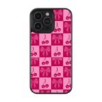 Cherry Bow Bliss Premium Glass Phone Case