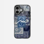 Sabr Blue Patchwork Glass Case